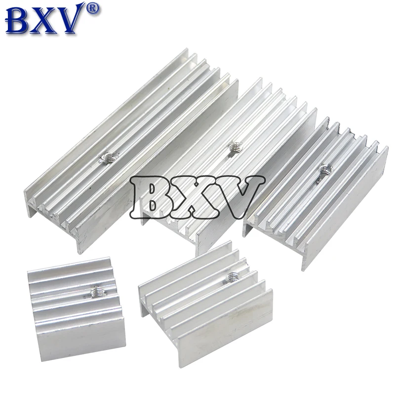 10PCS Aluminum Heatsink Radiator 15*10*16/20/22/25/30/40/50mm TO-220 Transistor For Transistors TO220 White