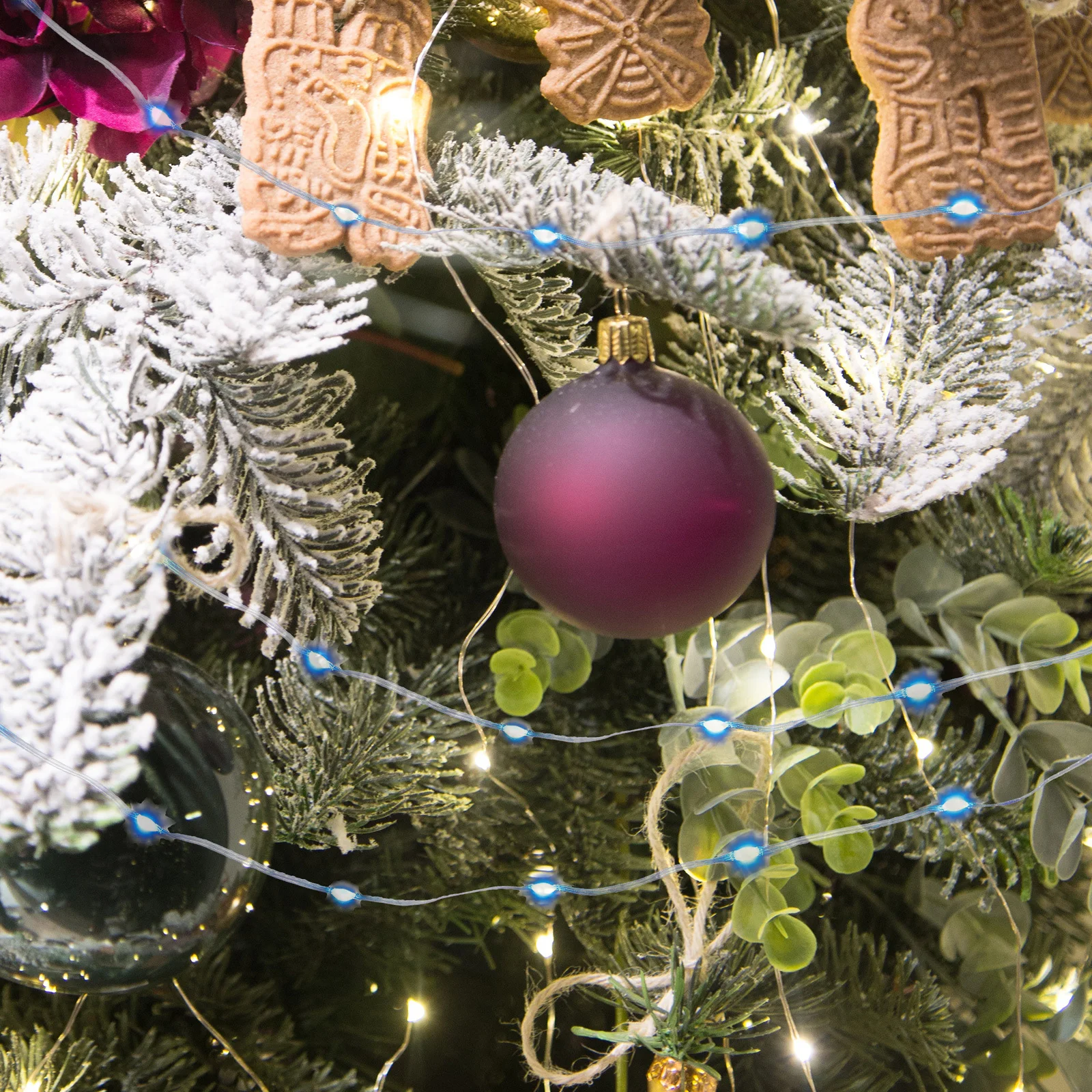 Rgb سلسلة ضوء USB بالطاقة زينة عيد الميلاد زينة المنزل الطرف مهرجان المنزل سلسلة مصابيح للزينة #1