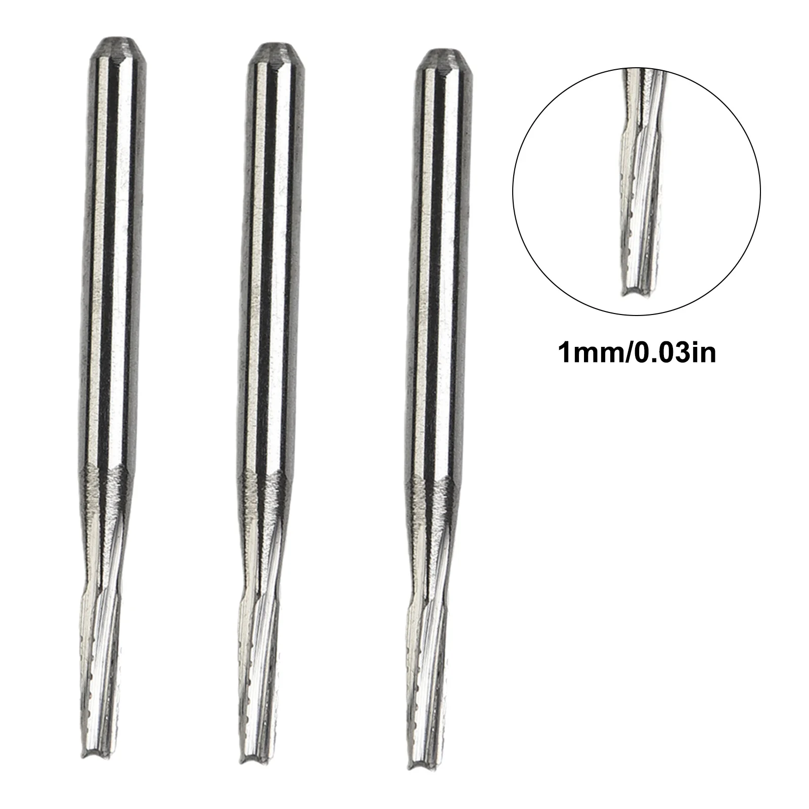 Repair Tool Replacements Power Tools Parts Carbide Drill Bit 1.5mm 3pcs/set Alloy High Hardness High Quality Sliver