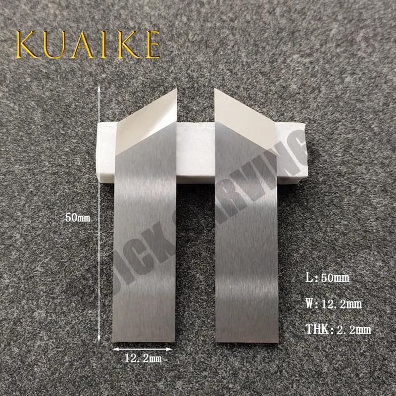 Imagem -05 - Tungsten Steel Slotting v Grooving Blade Gift Box Cardboard Carton Cutter Trenching Machine v Slot Machine Knife Pares 10 Pcs