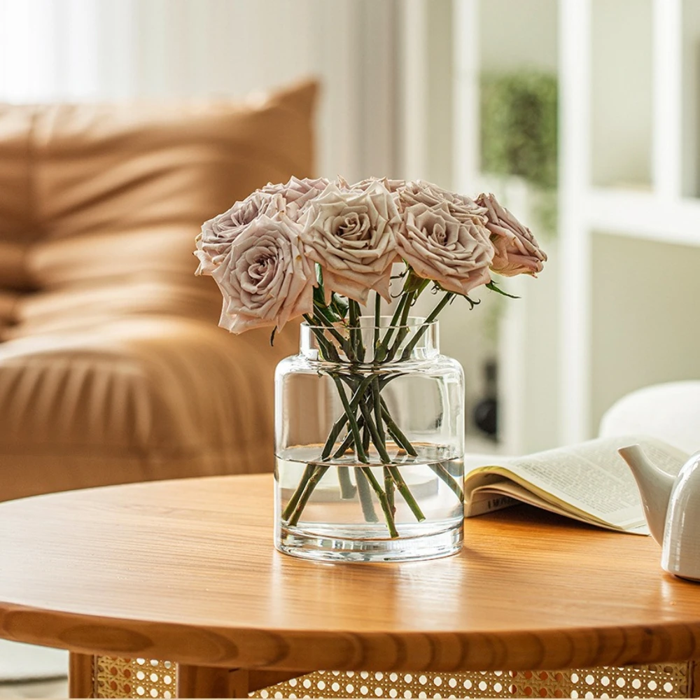 Minimalist Transparent Glass V - Glass Vase Nordic 评论和价格
