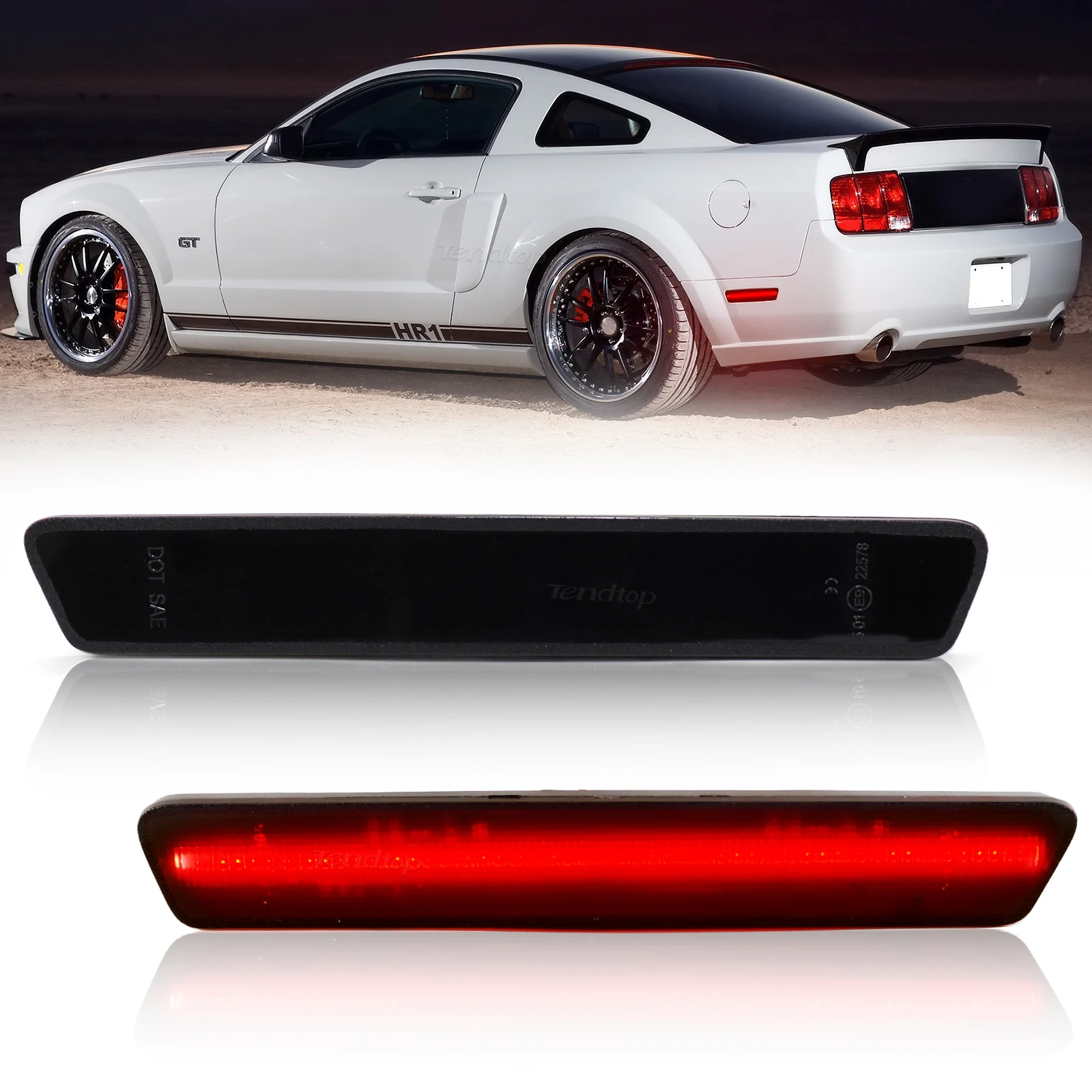 Rear Red Side Marker For Ford Mustang 2004 2003 2002 2001 2000 1999 LED Side Marker Blinker Indicator Sequential Light