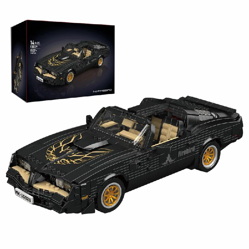 Blocos de Montar Vintage Firebird Sport Car, Modelo de Veículo Clássico Supercarro, Kit de Brinquedo para Meninos e Presentes para Adultos, 1557PCS