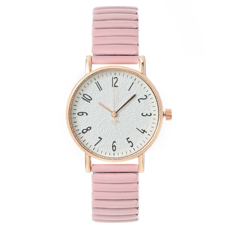 Women Quartz Watch Elastic Strap Fashion Digital Ladies Wristwatch Student Casual Daily Wear Female Watches Popular Girl Gifts