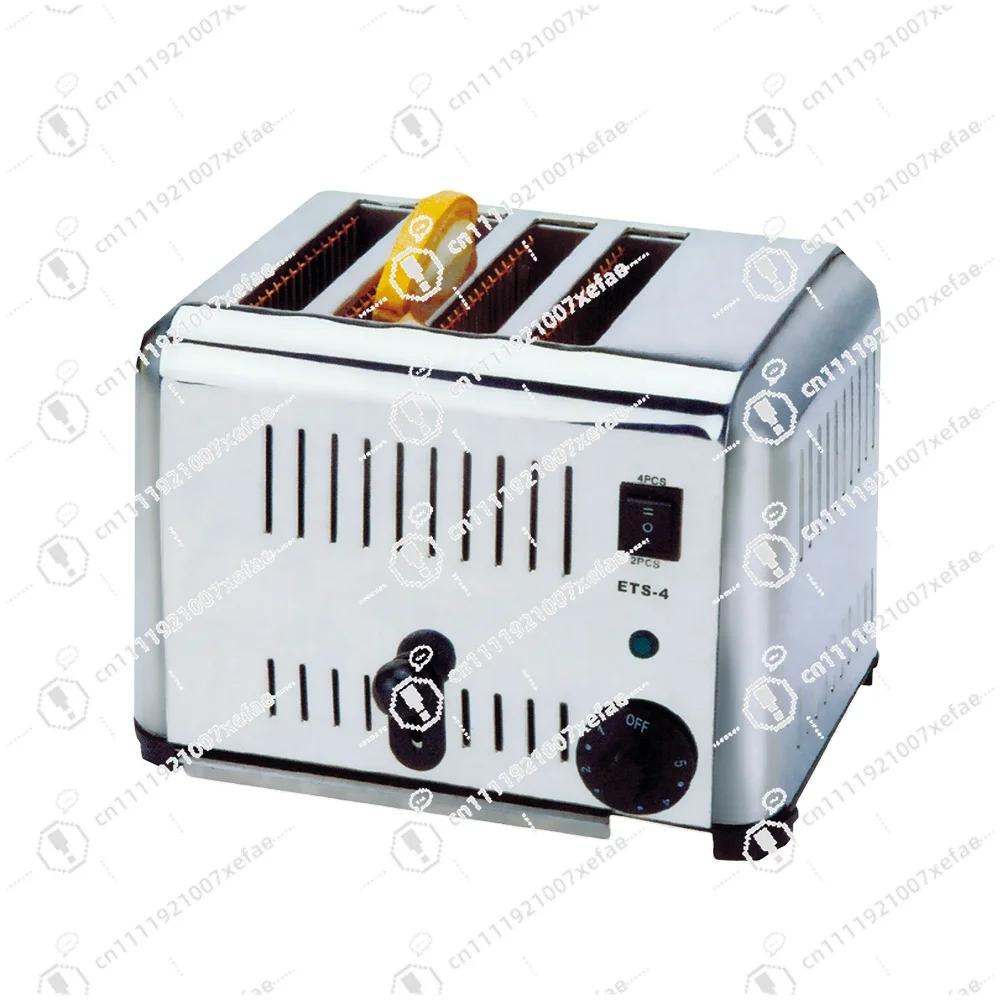 Household stainless steel electric bread toaster 4-piece set