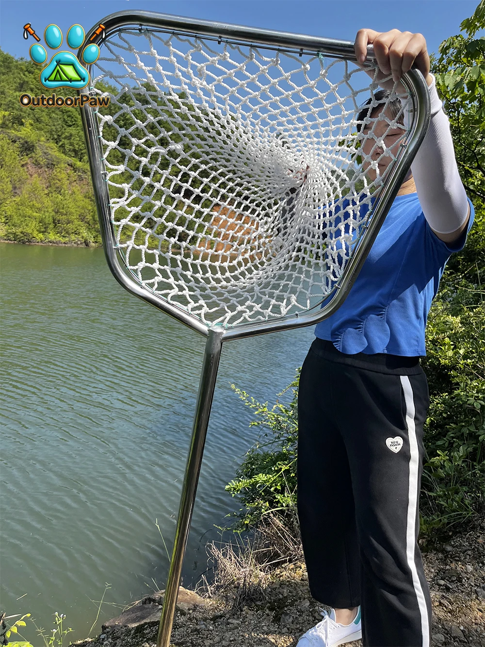 Large Stainl Steel Fiing Net for Carp And Koi No Fi Damage Simp Netting for Fiing u And Lakeores