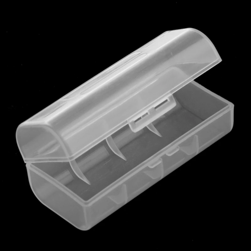 Transparent Plastic for Case Holder Container Storage Box For 1X 26650 B