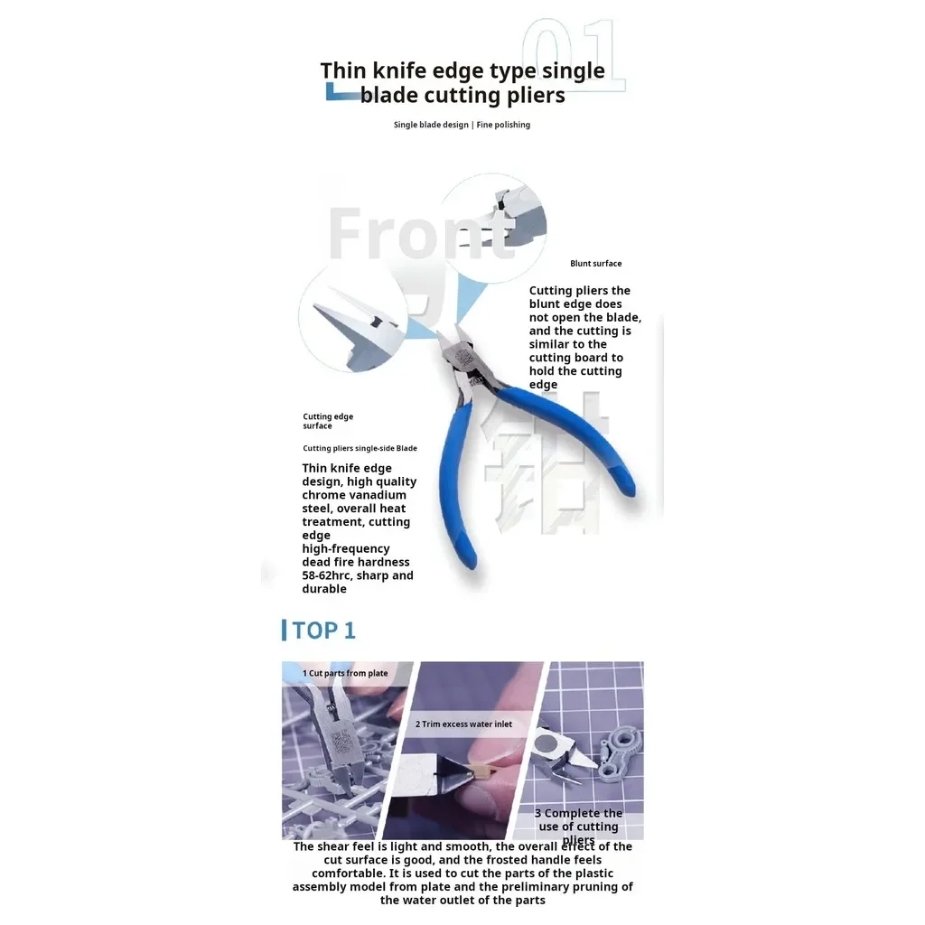 HMT 20001 95001 Start Pack Bacis Tool Set for Gundm Scale Model DIY Making Tool Model Assembly Starter Set for Novices