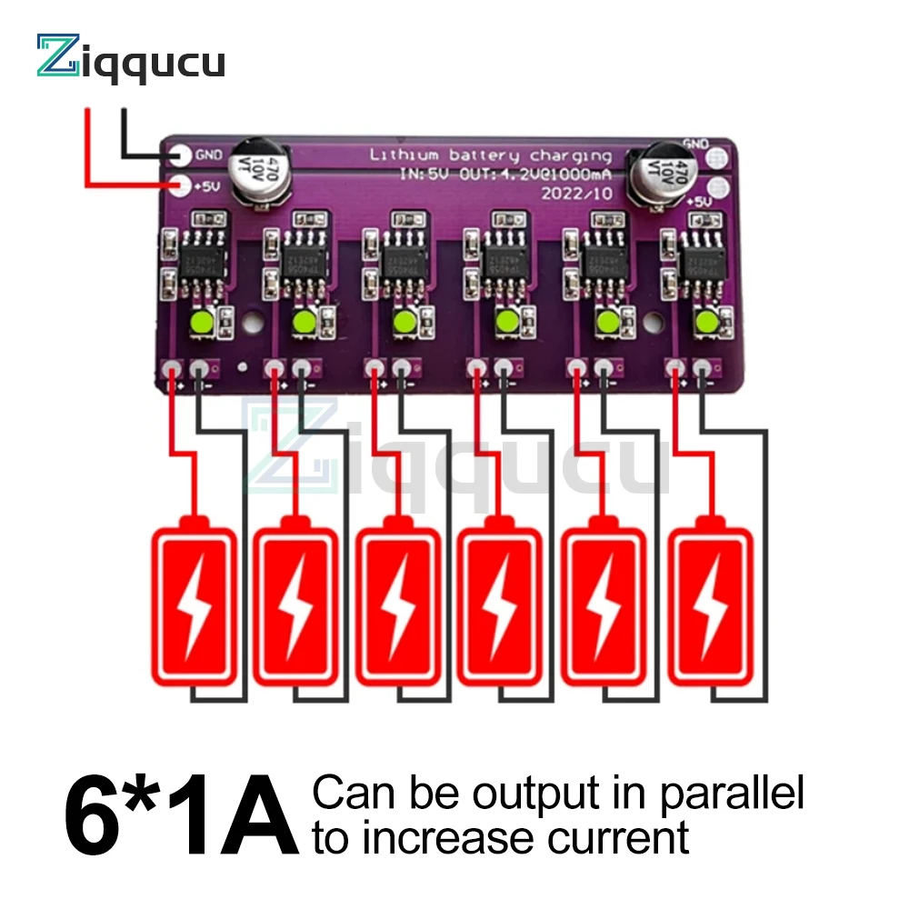 5V 1A Charging Module 4056 18650 Lithium Battery Charger Board Charge Discharge Integrated Module PCB Board