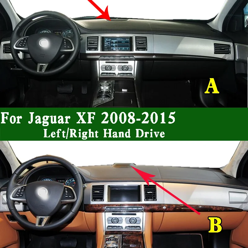 

For Jaguar XF XFR X250 2008-2015 Dashmat Dashboard Cover Instrument Panel Sunscreen Insulation Pad Anti-Dirt Proof Ornaments