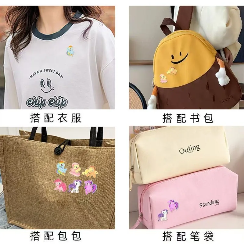 بلدي ليتل المهر الشفق البريق قوس قزح داش لطيف Kawaii جديد أنيمي البضائع شارة معدنية عالية الجودة الكرتون بروش الديكور #6