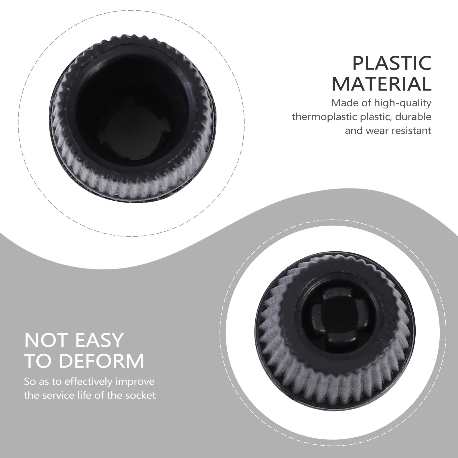 

100Pcs Cable Glands Plastic Cable Grip Black Strain Relief Connector for DIY Hanging Lighting Accessories Cord Grips Connectors