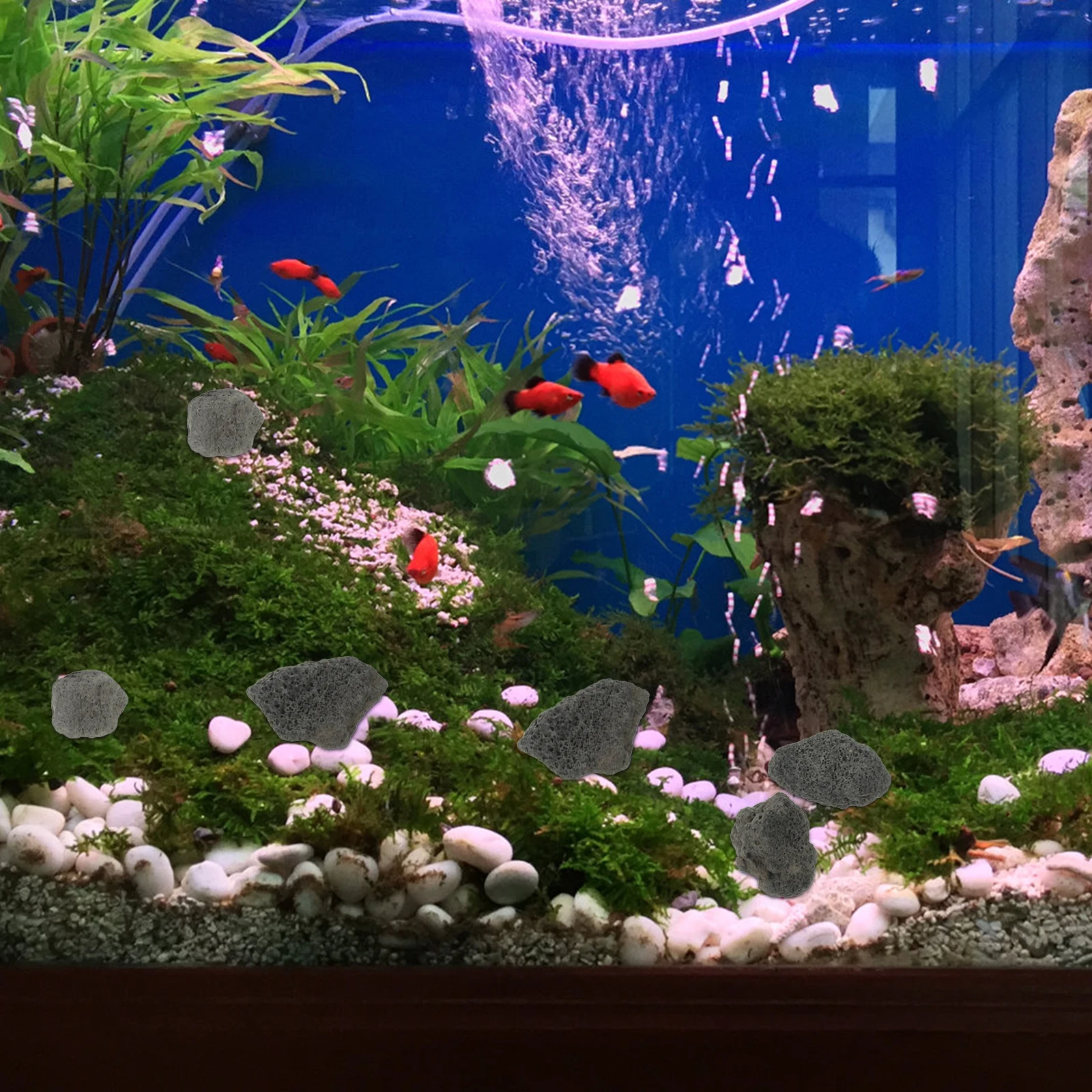 

1Pack Aromatherapy Stone 2-3cm 500g Fish Tank Stone Decoration Aquarium Landscaping Decor Flowerpot Rock