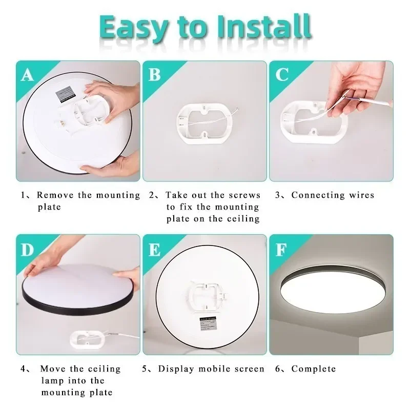 Ultra-thin LED Ceiling Light AC85-265V Indoor Bathroom Lamp Led Ceiling Panel for Living Room Bedroom Dustproof Led Ceiling Lamp