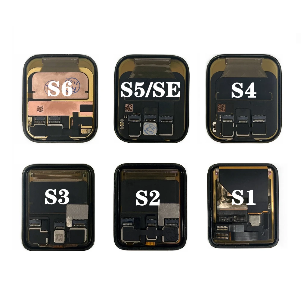 Original LCD For Apple Watch Series 1 2 3 4 5 6 38mm 40mm 42mm 44mm 38 42 MM LCD Screen Display Digitizing Assembly Replacement