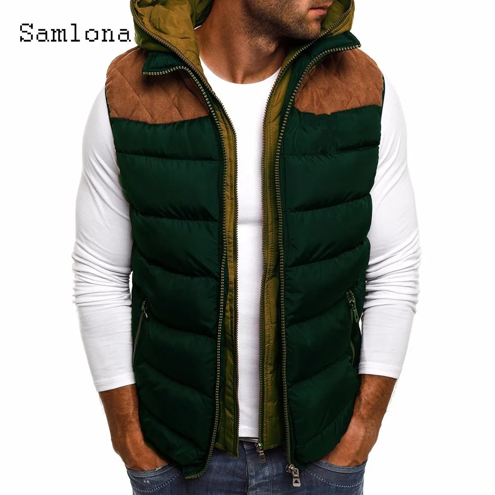 Giacca calda in cotone da uomo 2023 nuova primavera autunno parka con cappuccio giacca Patchwork retrò Casual da uomo cappotti in cotone moda leggera