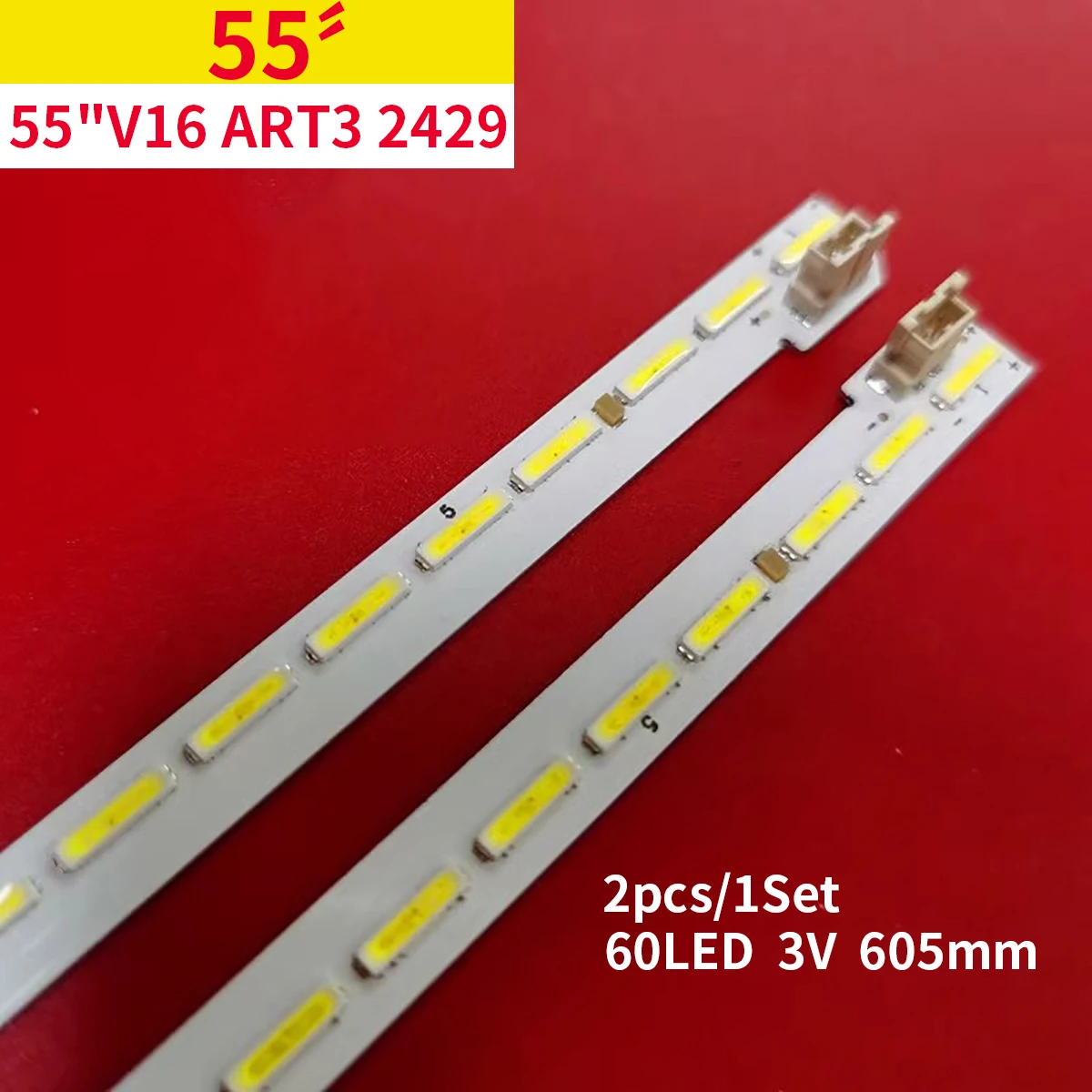 

2Pin 1set LED Backlight strip 55LJ615V 55LW340C 55UH7700 55 V16 ART3 6916L2428A 6916L-2429A 2428A LC550EUE(FJ)(M1) 55lh6000