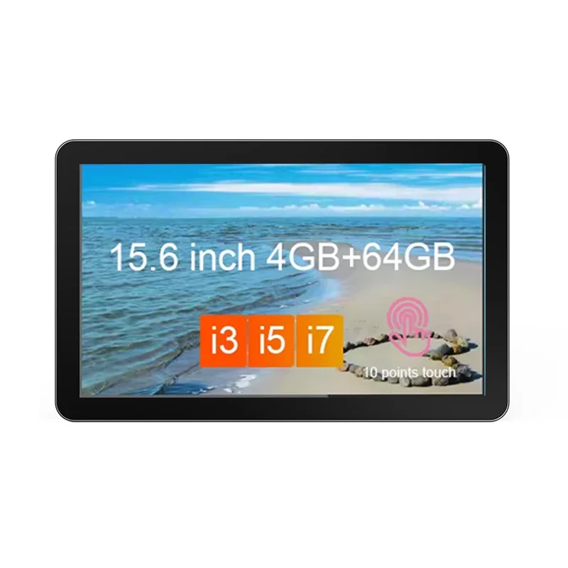 industrial pc  touch screen 15.6 inch glove touch pcap fast respone display wall mount touchscreen  for marine