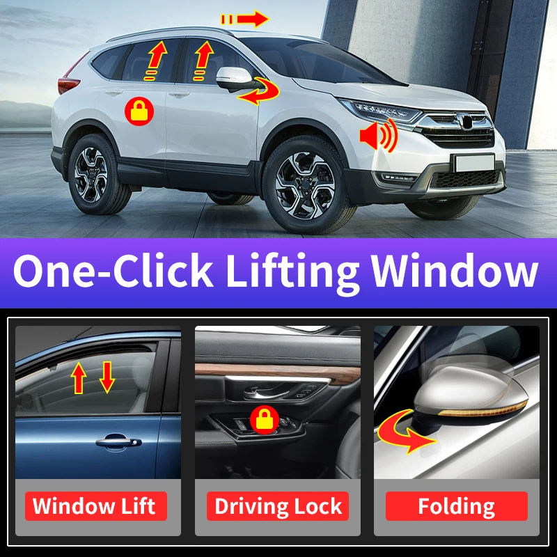 Applicable to 2017-2022 Honda CR-V Window Module Modification Lock Car Automatic Closing Window Folding Mirror Accessories