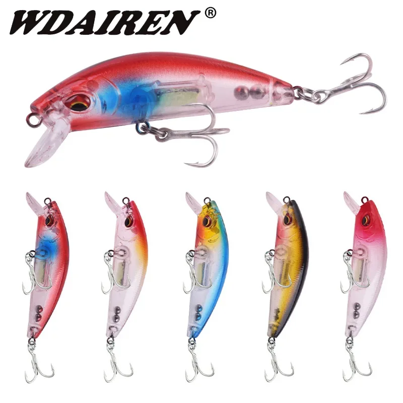 

1 Pc Slow Sinking Minnow Fishing Lure 7cm 10.5g Trolling Wobblers Glow Artificial Hard Bait for Bass Pike Jerkbait Crankbait