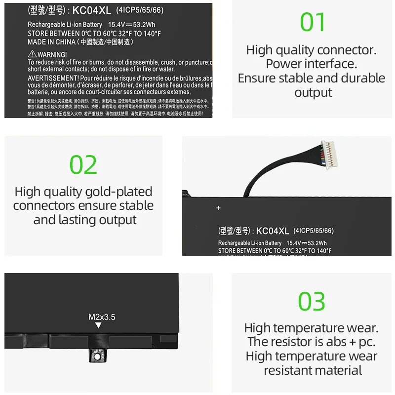SKOWER KC04XL batterie 53.2Wh 15.4V pour HP Envy X360 13-AG 13M-AQ 13-AH 13-AQ0010TU 13-AH0010TX HSTNN-DB8P HSTNN-IB8K L08544-2B1