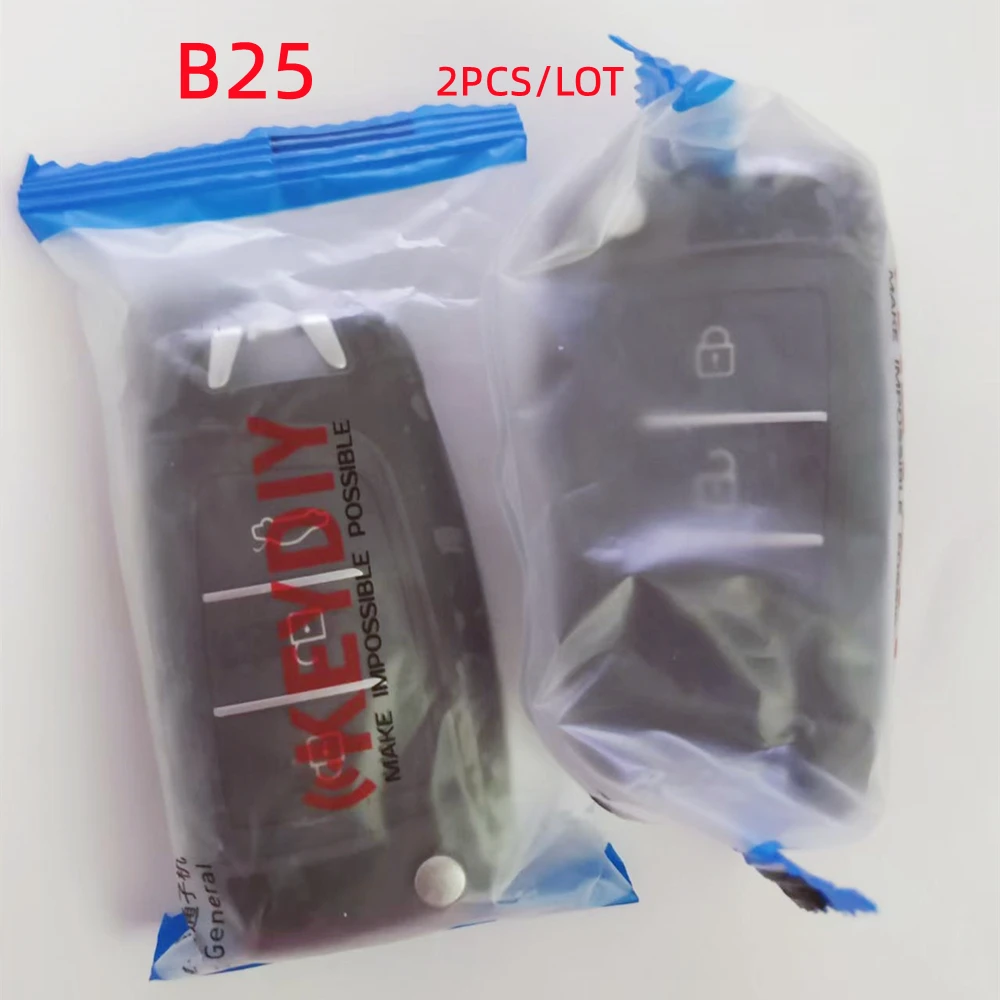 2PCS/LOT KEYDIY B25 3 button remote key for KD-X2 KD900 KD900+ URG200 Key Programmer Remote Control B-Series NB-Series