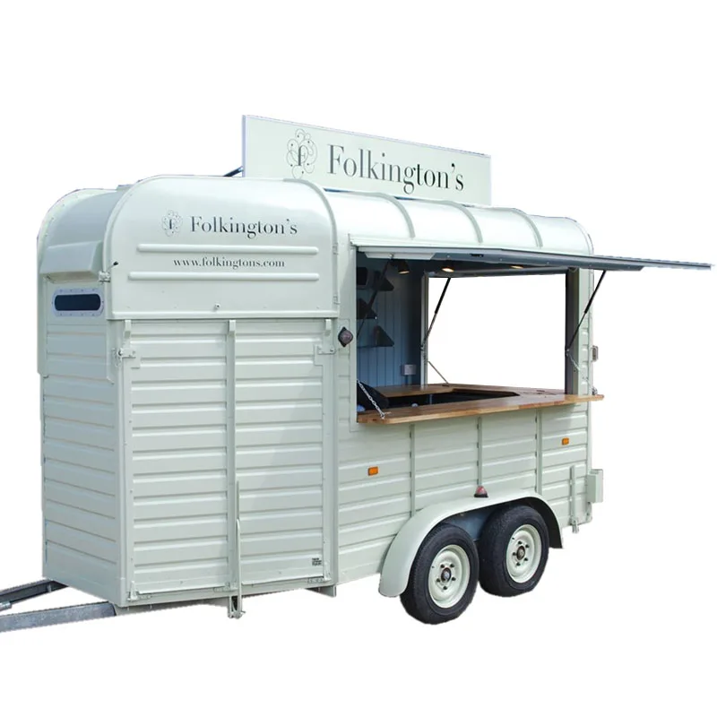 Food Vending Van Catering Trailer Retro Truck Electric Usa Mobile Horse Box Food Trailers For Sale