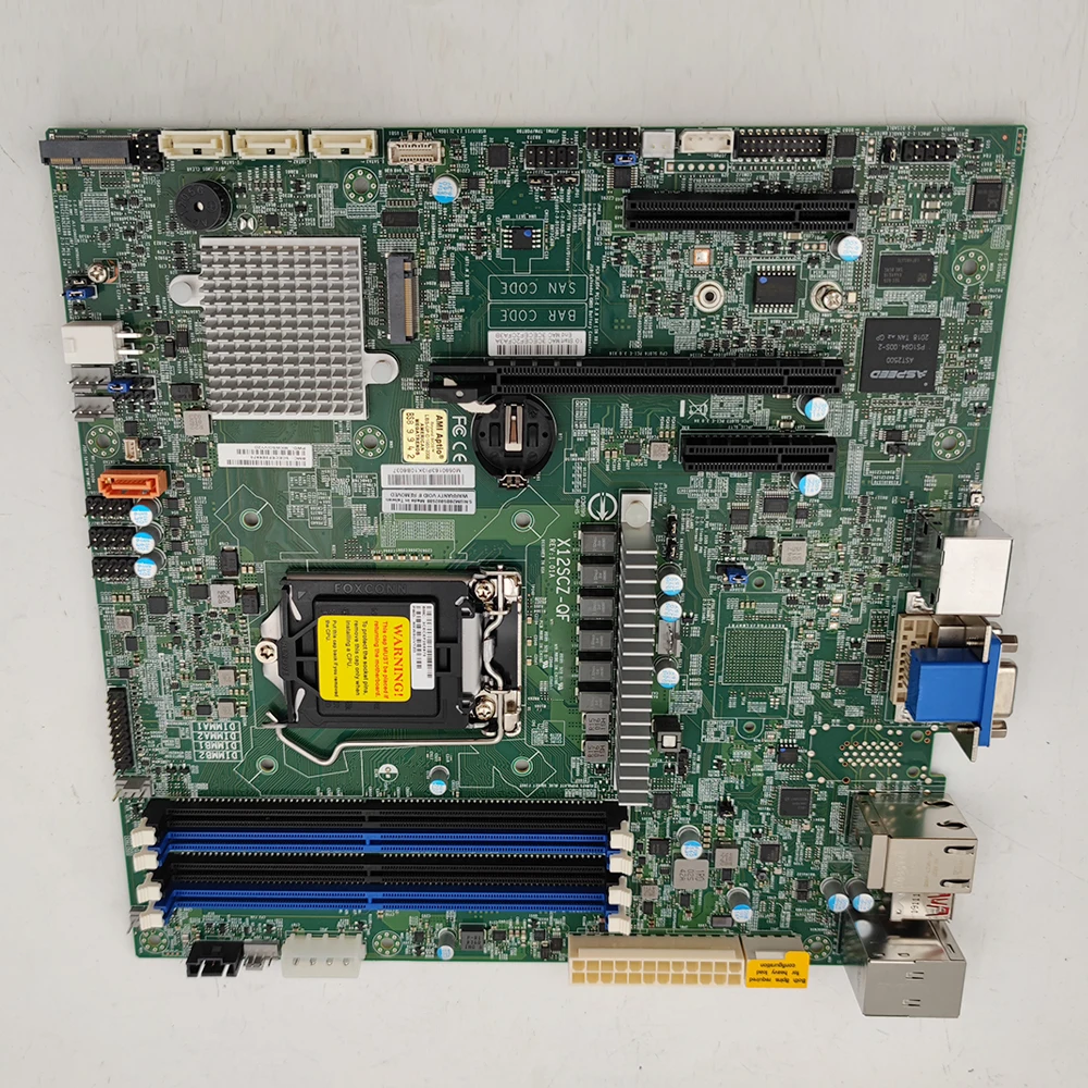 X12SCZ-QF For Supermicro Workstation Motherboard Q470 Chipset 10th Generation Core i9/i7/i5/i3 LGA-1200 DDR4 SATA3RECC