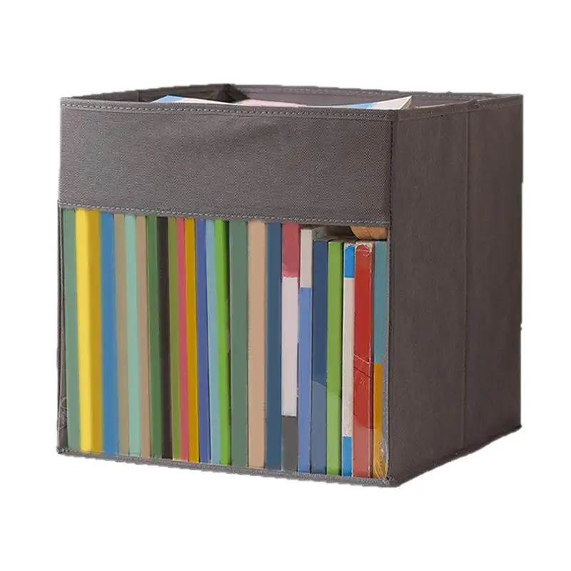 

Cube Storage Bin Foldable Toys Organizer Non-Woven Cube Space-Saving Box For Bookshelf Nursery Dorm Living Room Wardrobe Closet