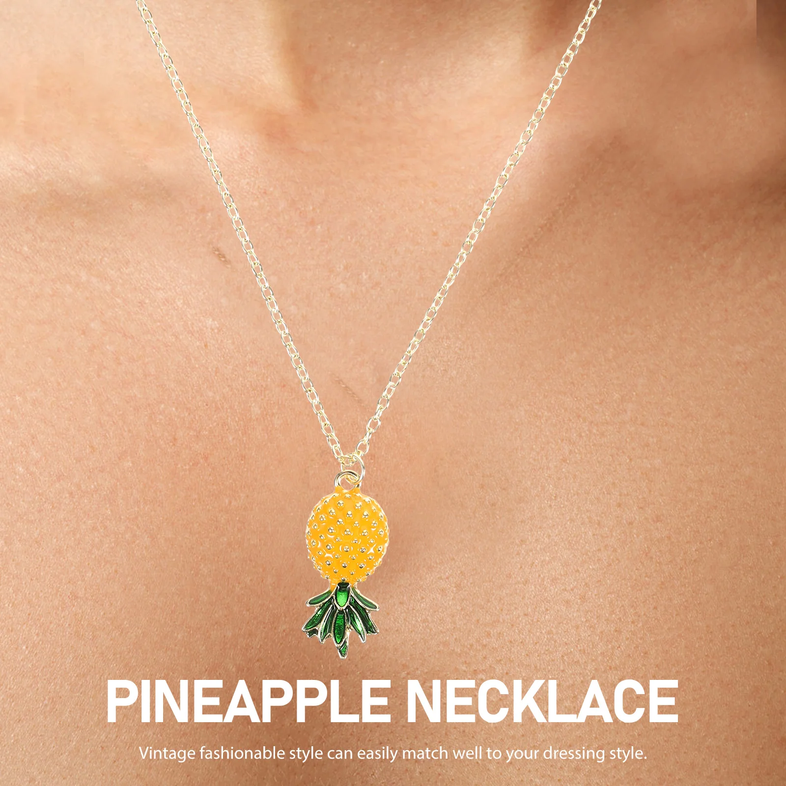 Tropical Fruits Necklace Pineapple Earring Mens Sunglasses Cute Drop Earrings for