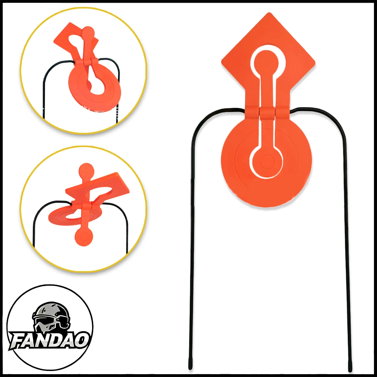 

Double Reaction Self-Healing Resetting Target Diamond and Circular Shapes Spinner Shooting Targets for Rimfire Pistol Airsoft