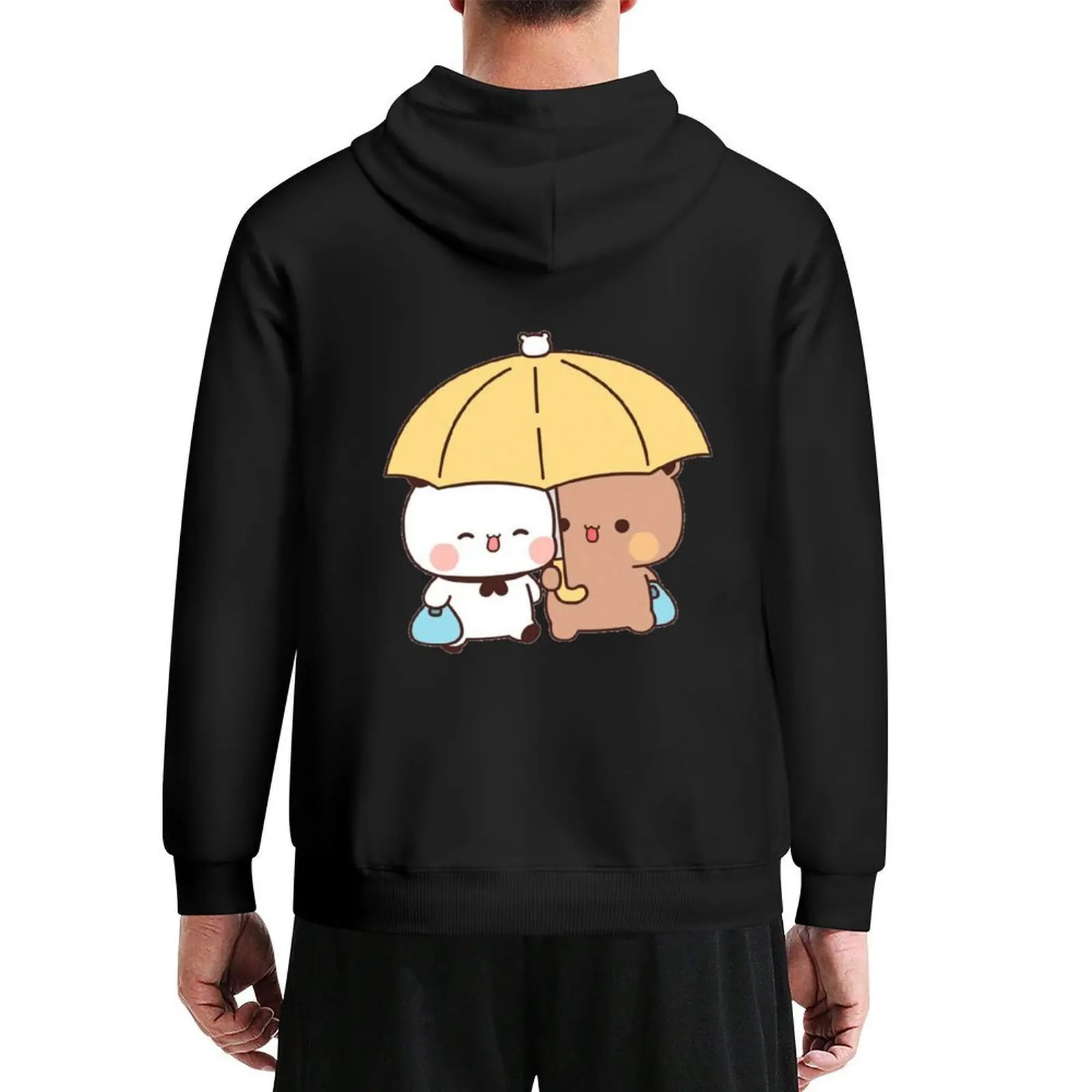 

Bubu and Dudu Lovely Couple, Cute Couple Bear and Panda Hoodie men's sweat-shirt set mens hoodie