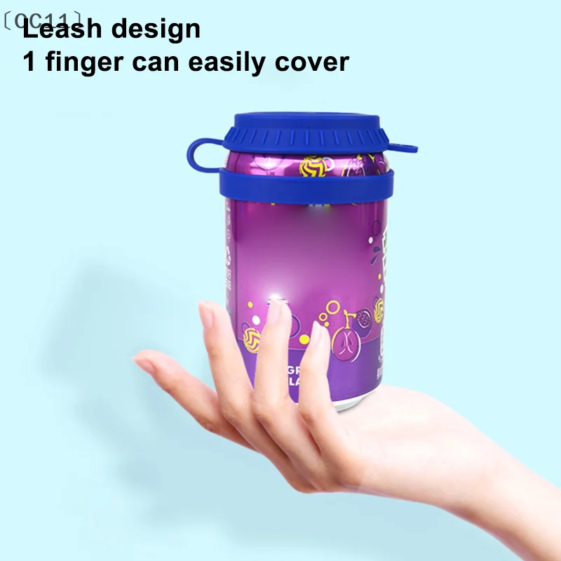 [CC11] الصودا القابلة لإعادة الاستخدام تغطي الأغطية المضادة للتسرب، سيليكون مقاوم للغبار يغطي الكوك والعصير والبيرة والصودا، يناسب العلب القياسية