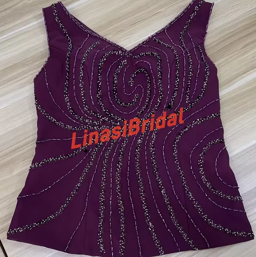 Jumpsuit / Pantsuit 3 Piece Mother of the Bride Dress Formal Wedding Guest V Neck Floor Length Chiffon with Beading Sequin 2026