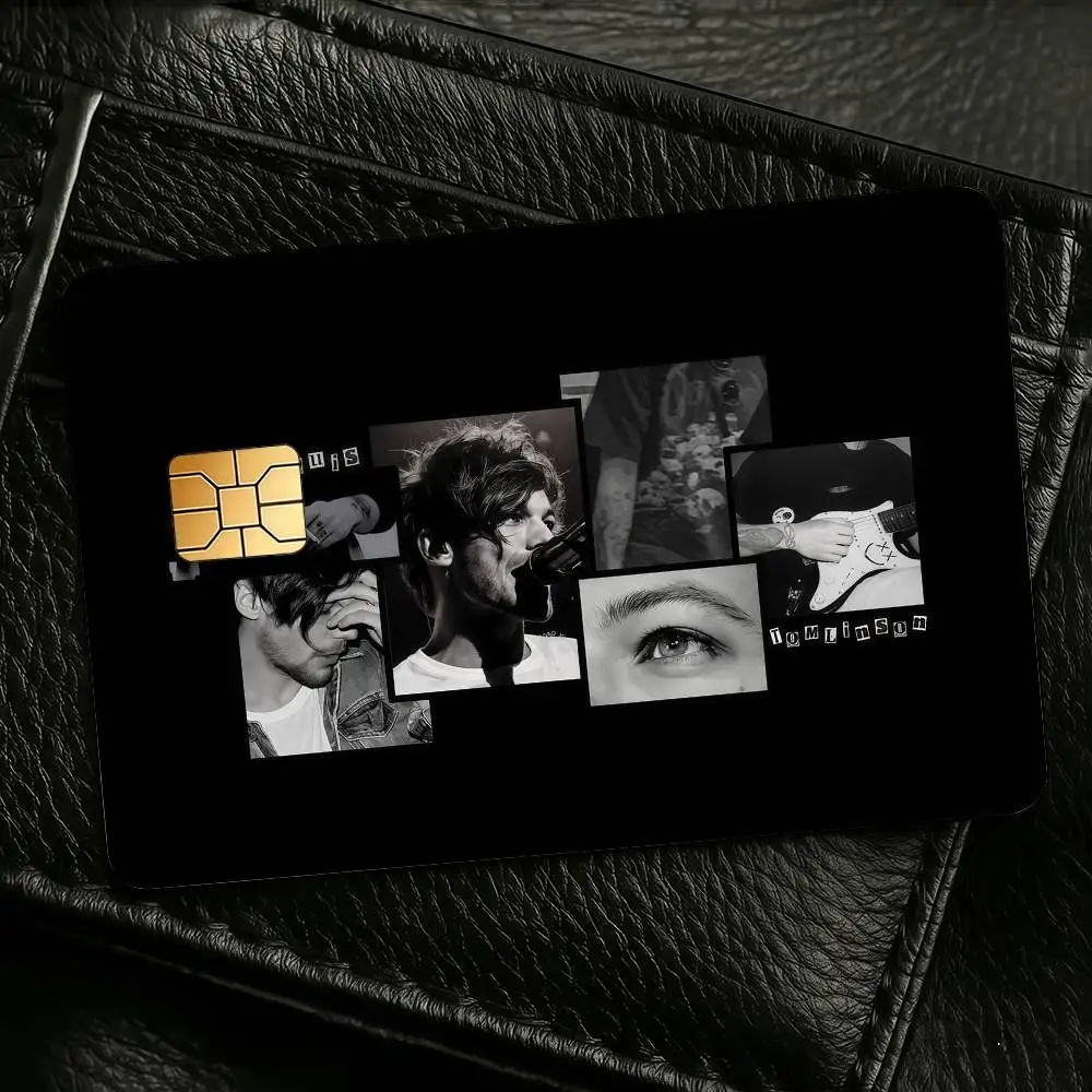 Singer L-Louis T-TomlinsonS Credit Skin Cover Card Stickers 4PCS Film Bus Pass Front Decoration Bank Debit Waterproof