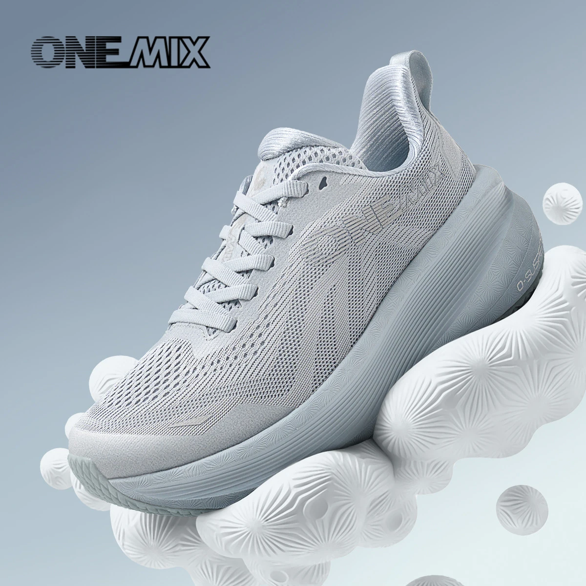 ONEMIX New Women Commuting Fitness Sports Shoes Versatile Mesh Shock-Absorbing Running Shoes Lightweight Breathable Man Sneakers