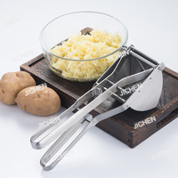 Stainless steel potato press, potato mud press, potato masher, fruit, lemon juicer, vegetable stuffing, squeezing water