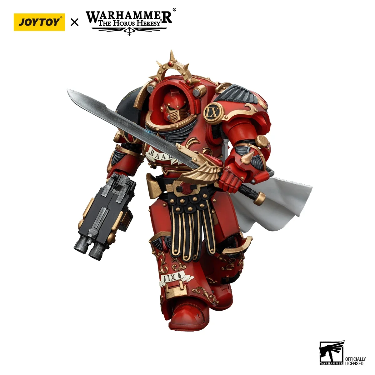 JOYTOY Warhammer 30K 1/18 ตัวเลขการกระทําอะนิเมะ Blood Angels Legion Praetor ใน Tartaros Terminator เกราะรูปของเล่นของขวัญ