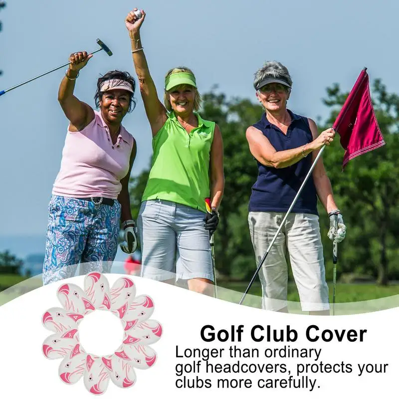 Golf Club Covers Protective Club Covers 11pcs Golf Hybrid Headcover Club Head Covers Club Head Covers With Number Labels Golf