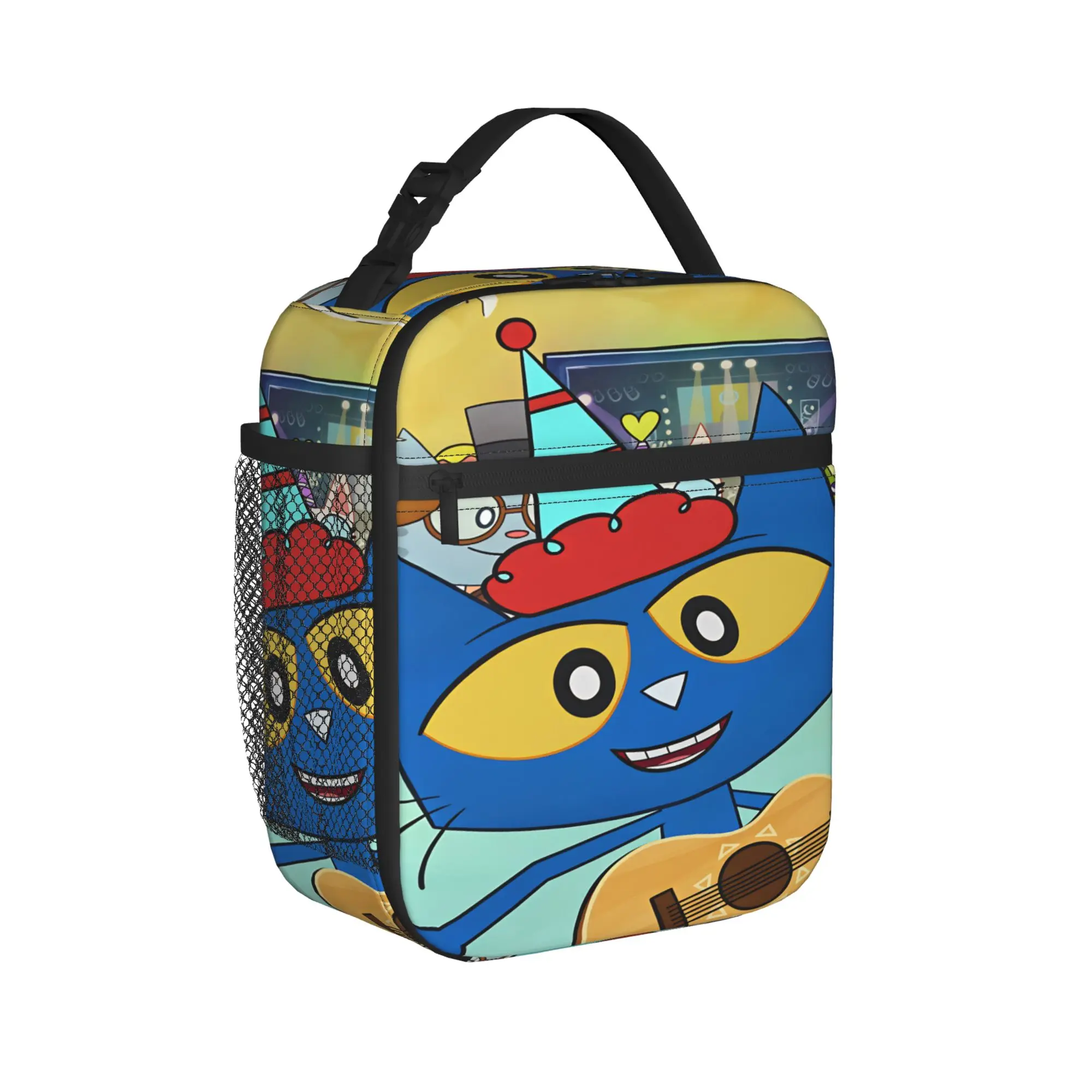 Pete The Cat Stars Comic Lunch Bag Portable Zipper Lunch Box Adult School Print Cooler Bag Leisure Waterproof Thermal Lunch Bags