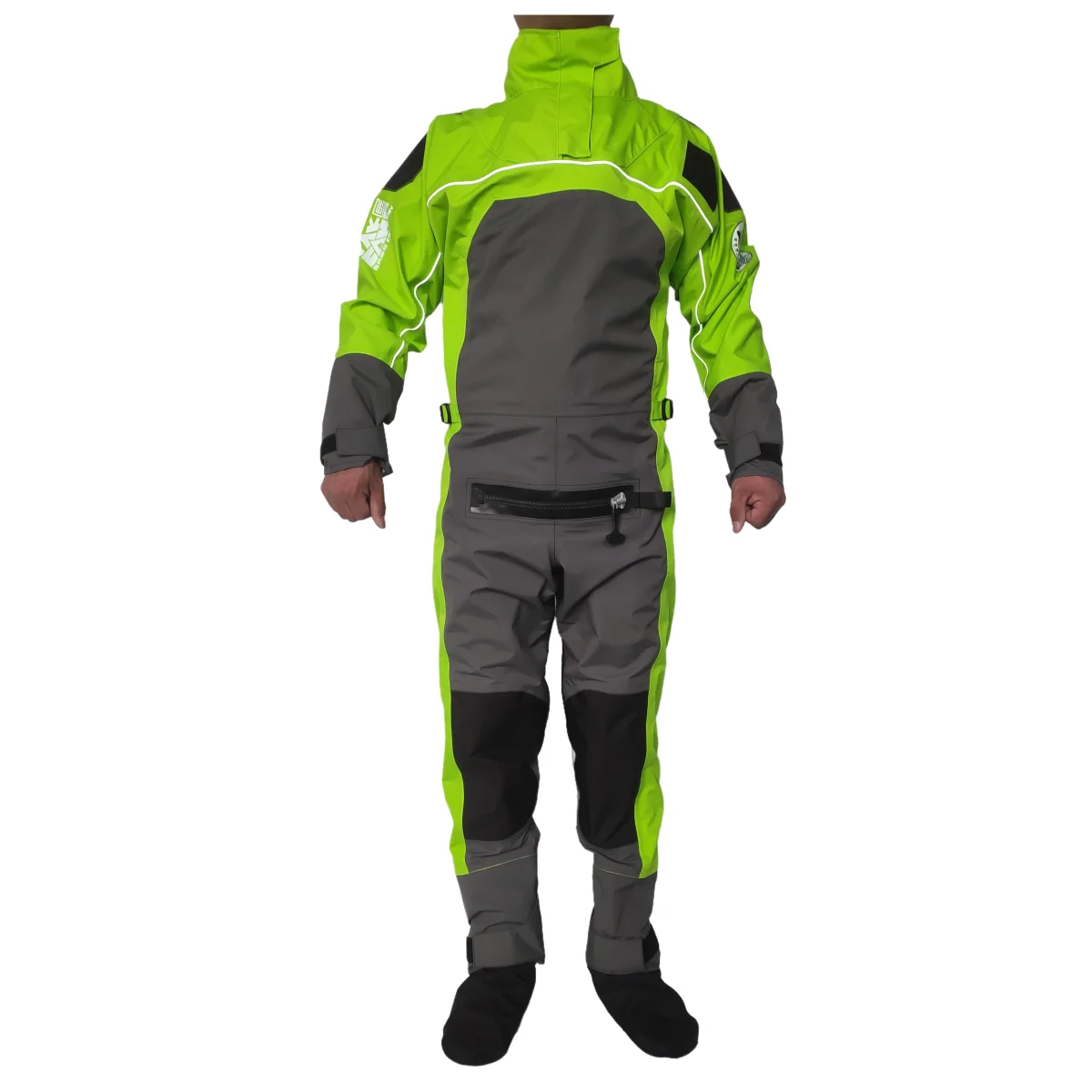 Kayak Drysuit Dry Suit with relief zipper Rescue Immersion suit Waterproof  for SUPing Rafting,Sailing,Fishing,Paddling