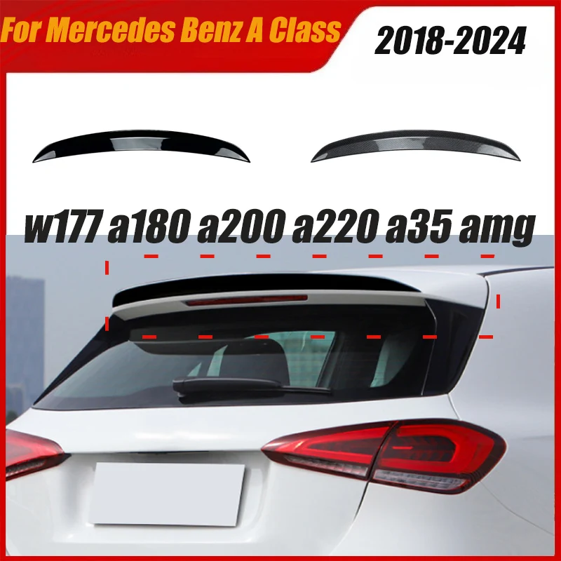 

Задний спойлер багажника на крышу для Mercedes Benz A Class W177 A180 A200 A220 A35 2018-2024 Хэтчбек AMG Комплекты кузова автомобиля Тюнинговые детали