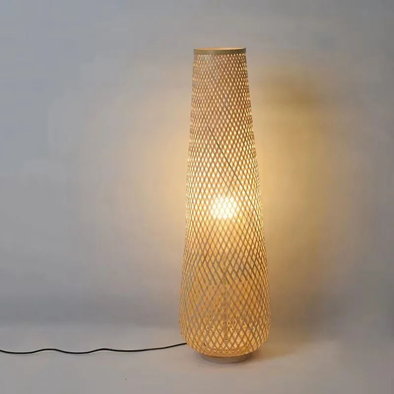 

Modern Creative Bamboo Floor Lamp Nordic Standing Floor Light for Living Room Corner Lamp Decor Bedroom Beside Lamp E27 Lights
