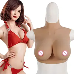 Sissy Cosplay Silicone Boobs Costumes Drag Queen Fake Breasts Forms Shemale Crossdresser False Chest Huge Boobies Men To Women