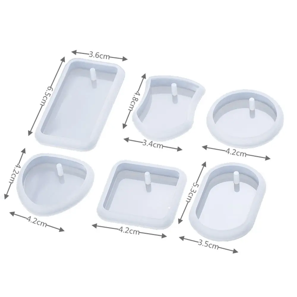 Molde de cola artesanal requintado, pingente epóxi, colar de resina, chaveiro, fabricação de jóias, molde de silicone