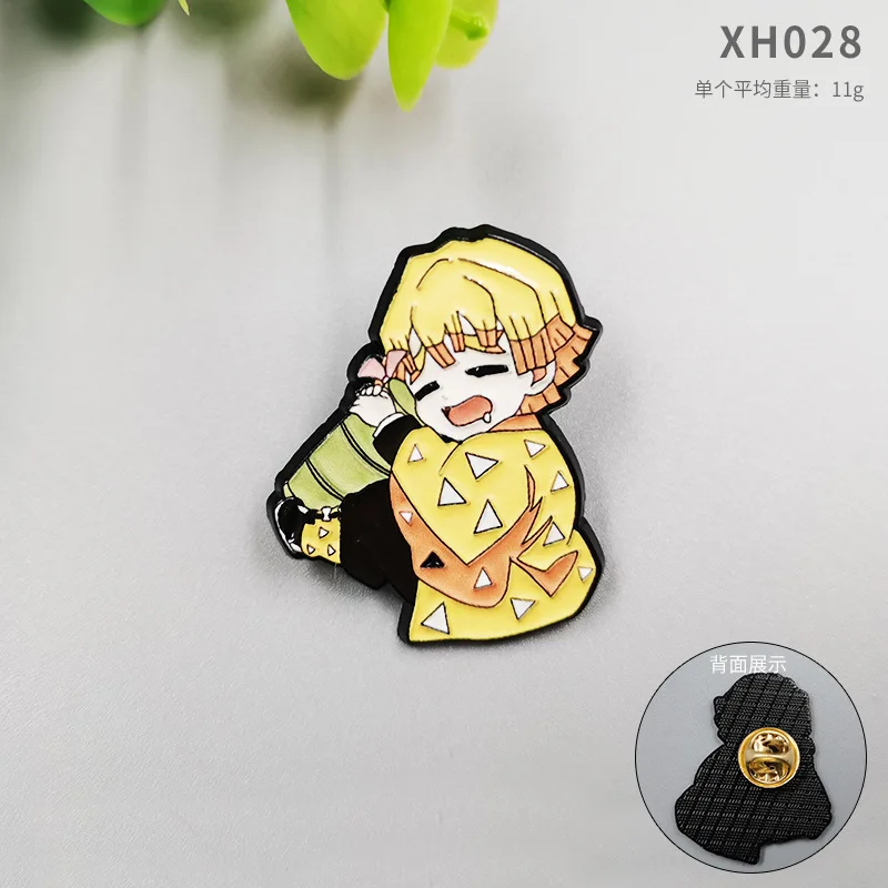 Anime Demon Slayer Enamel Pin Tanjiro Kamado Nezuko Brooches Lapel Badges Backpack Cosplay Accessories Christmas Halloween Gifts
