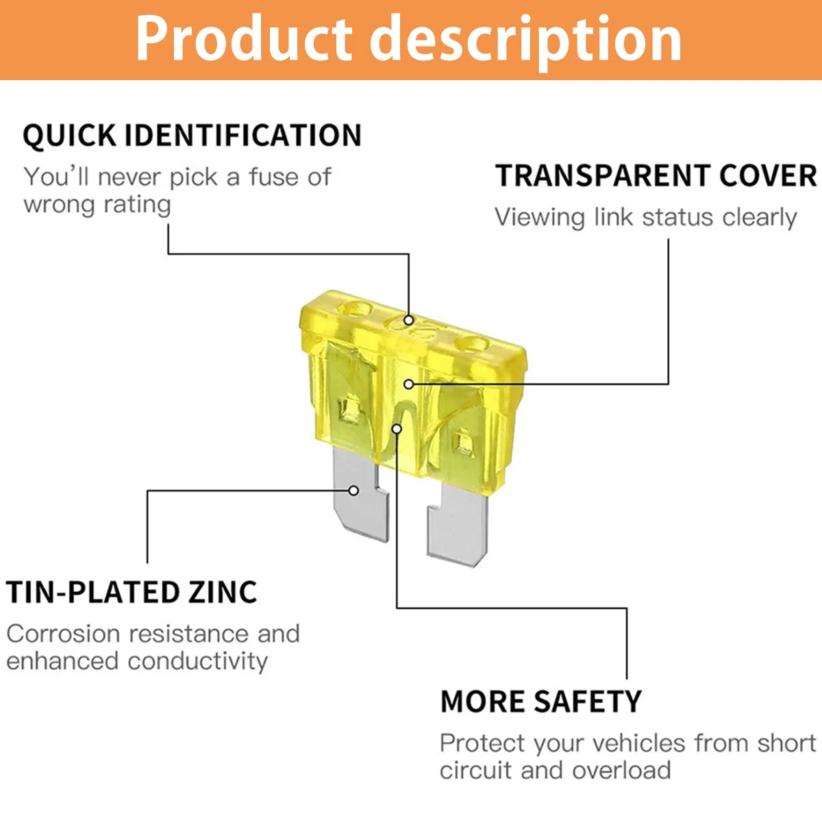 300Pcs Truck Blade Car Fuse Kit 2A/3A/5A/7.5A/10A/15A/20A/25A/30A/35A/40AMP Blade Fuses for Cars Trucks Boats Auto Accessories