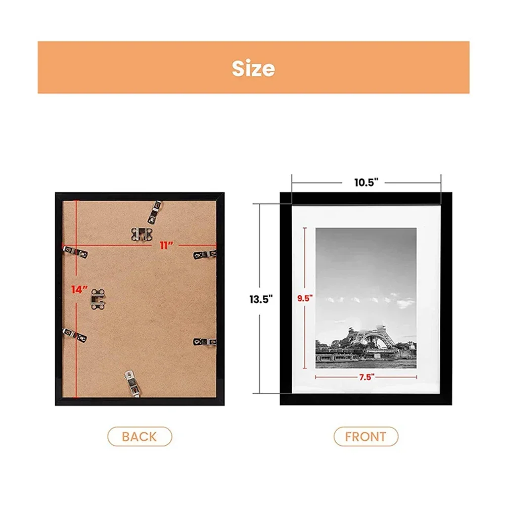 

For 8x10 Photos Modern Photo Frame 11x14 Photo Frame Home Decor Photo Display Vertical Hanging Easy To Install