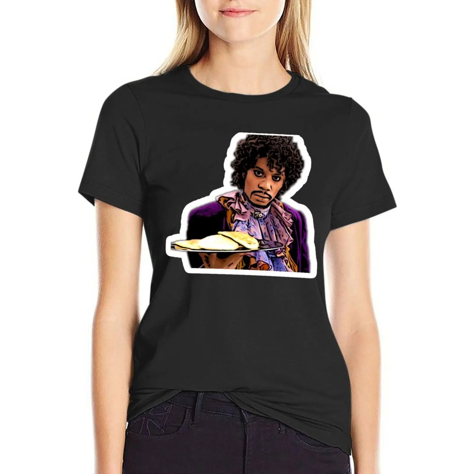 Pancakes! Dave Chappelle_s Prince Character T-Shirt summer top sports fans T-shirts for Women