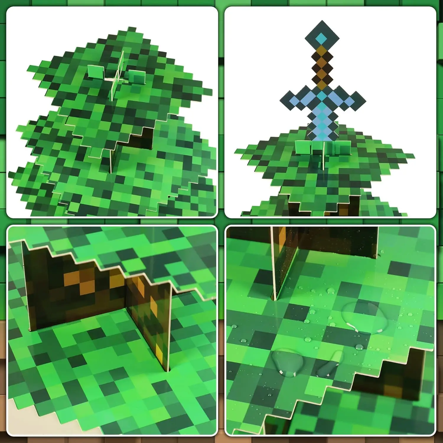 Pixel Game Cupcake Stand Set 3